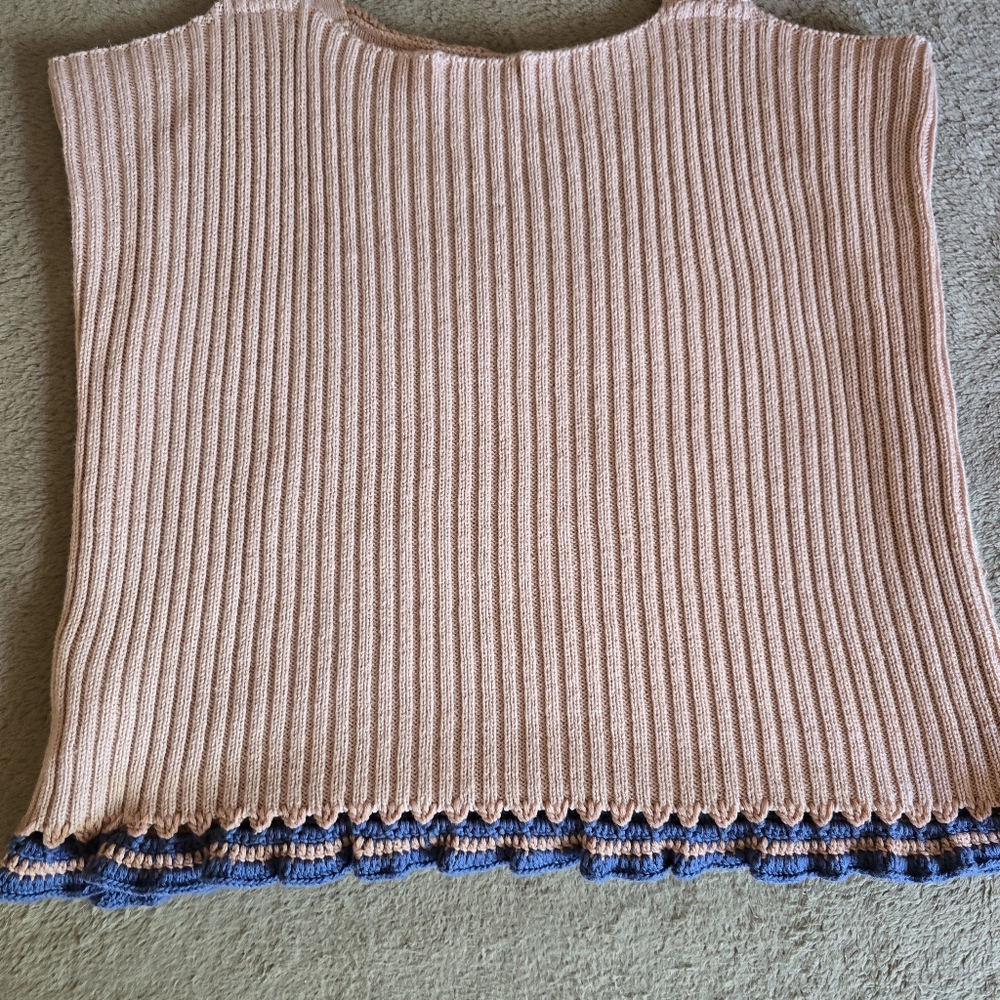 Dex Granny Square Crotched Tank Top Size Medium - Picture 9 of 12